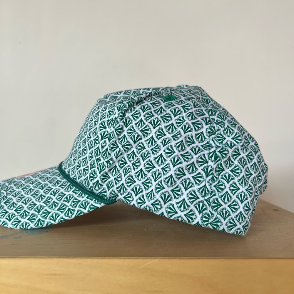 Green Patterned Golf Cap - Picture 2 of 4
